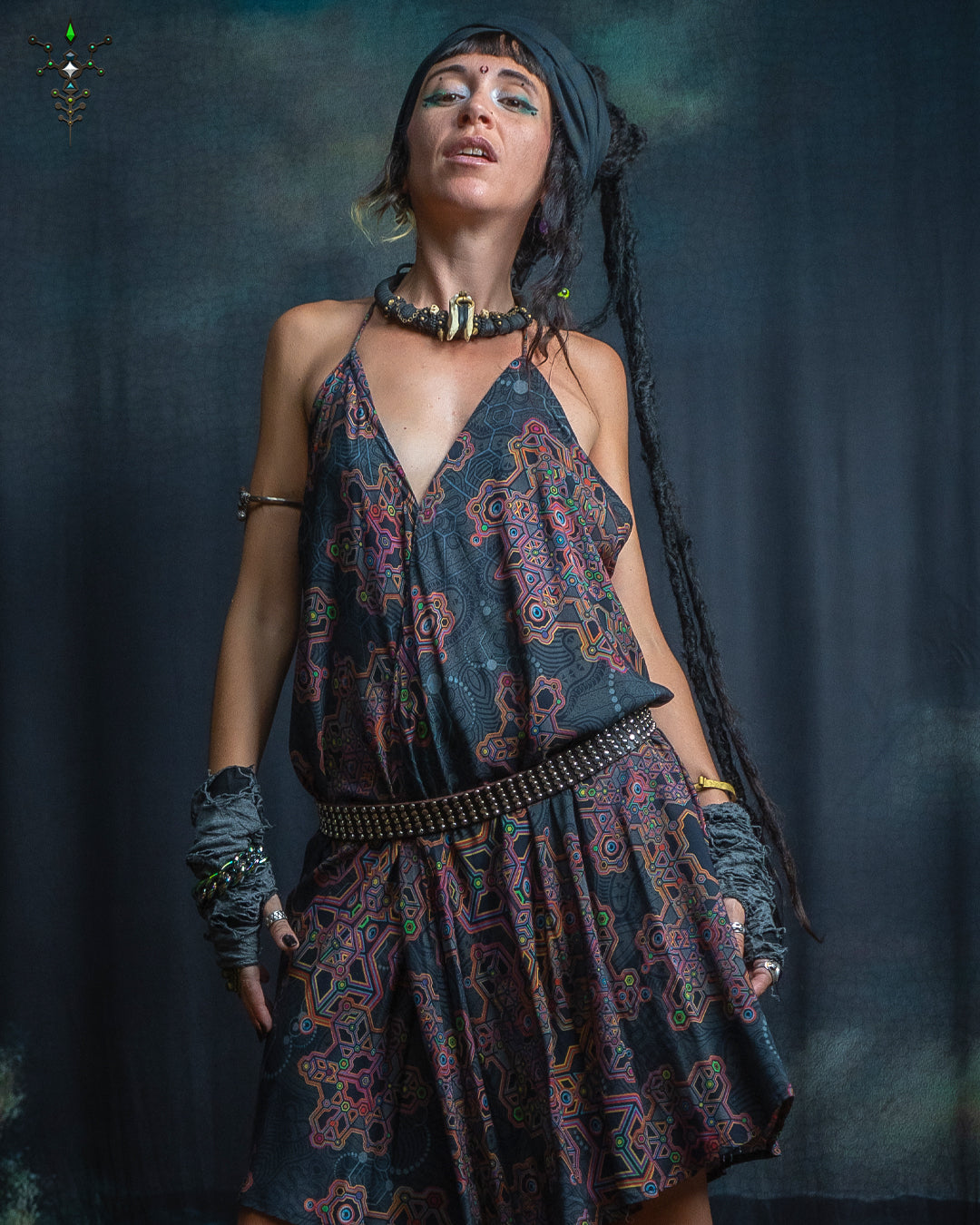 Midi Dress Triangle / Bamboo - AFRODISIAKO